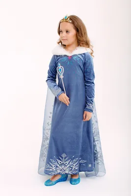 Элегантное платье Эльзы, карнавальный костюм, бальное платье, платья  принцессы, синий костюм Эльзы для – лучшие товары в онлайн-магазине Джум Гик