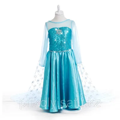Элегантное платье Эльзы, карнавальный костюм, бальное платье, платья  принцессы, синий костюм Эльзы для – лучшие товары в онлайн-магазине Джум Гик