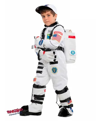 Костюм космонавта в белом скафандре детский kf5027 купить в  интернет-магазине - My-Karnaval.ru, доставка по России и выгодные цены