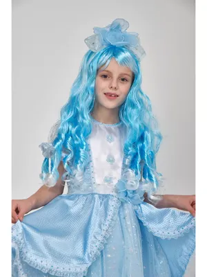 Детский карнавальный костюм \"Мальвина\" темно-голубой. Купить маскарадные  костюмы.