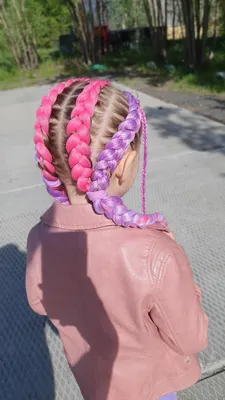 А так можно было!? Французская обратная коса с Канекалоном . French braid/  Kanakelon braid - YouTube