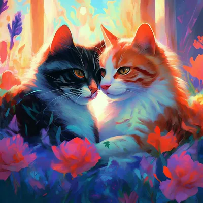 Любовь и котики | Пикабу