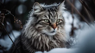 картинки : дерево, снег, зима, Кот, Погода, время года, От маленьких до  средних кошек, Кошка как млекопитающее 3024x3779 - - 186605 - красивые  картинки - PxHere