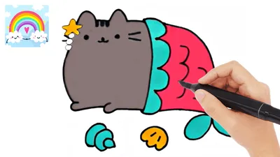Милые картинки для срисовки кот Пушин (31 фото) 🔥 Прикольные картинки и  юмор