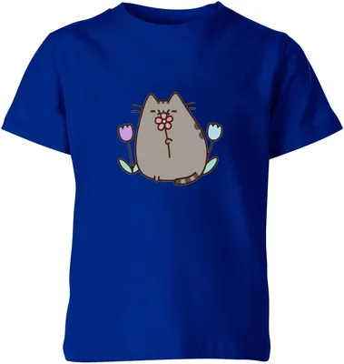 Купить Детская футболка «Кот Пушин \"PUSHEEN CAT\"» синий) за 850р. с  доставкой