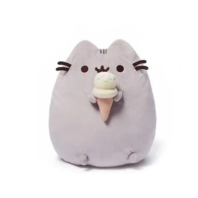 Мягкая игрушка \"Pusheen the Cat\" (Кот Пушин) с мороженое 15 см - купить с  доставкой по выгодным ценам в интернет-магазине OZON (864650403)
