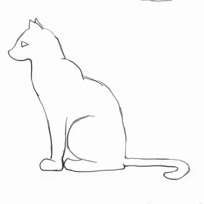 Раскраска Кошка сидит на столе - Бесплатнo Pаспечатать или Cкачать Oнлайн