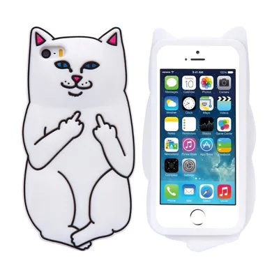 Чехол Кот с факами для iPhone