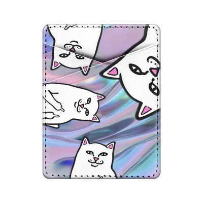 Чехол Кот с факом для iPhone розовый
