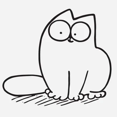 Картинки для срисовки кот саймон - 75 фото