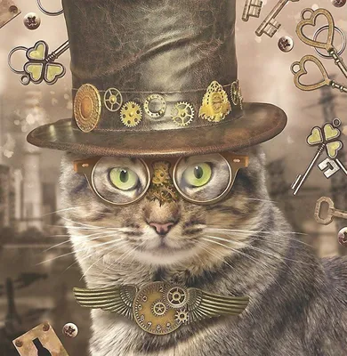 Кот ученый» картина Тимергалиева Раиса маслом на холсте — купить на  ArtNow.ru