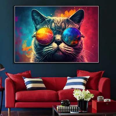 кот в темных очках на фоне солнечных очков, кошка в солнечных очках, Hd  фотография фото, волосы фон картинки и Фото для бесплатной загрузки
