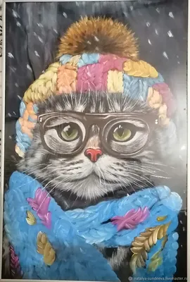 Кот в шапке | Пикабу