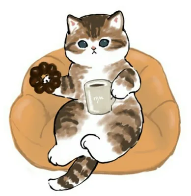 Mofu Sand | Милые котики, Милые рисунки, Иллюстрации кошек