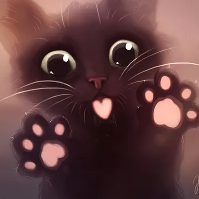 котики арт | Fondos de gato, Gatos tiernos dibujos, Loca de los gatos