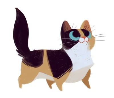 Рисунки для срисовки котики: красивые и легкие