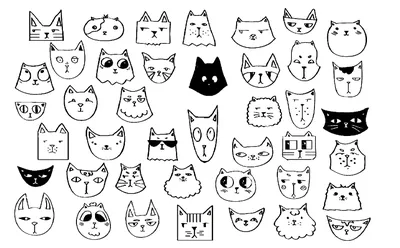 Котики рисунки