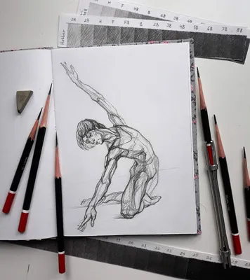 Как нарисовать человека карандашом, поэтапно рисуем набросок и весь рисунок