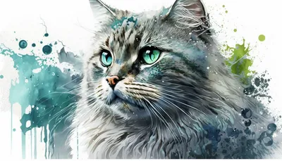 Рисунок кота 🐱🐈» — создано в Шедевруме
