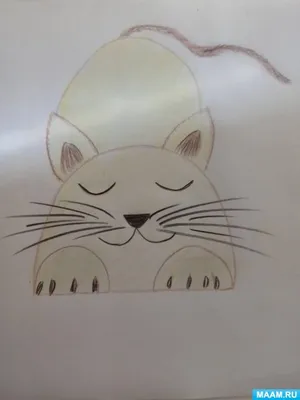 Иллюстрация Рисунок кота акварелью | Illustrators.ru