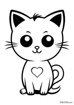 Кошка рисунок для срисовки карандашом легкий - 31 фото