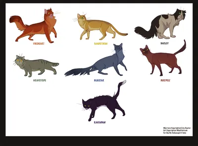 Коты воители,кот по имени грач , …» — создано в Шедевруме