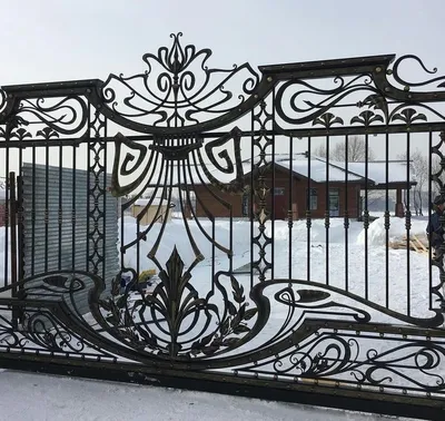 Кованые автоматические ворота под ключ в Москве, купить по низким ценам -  Good Zabor