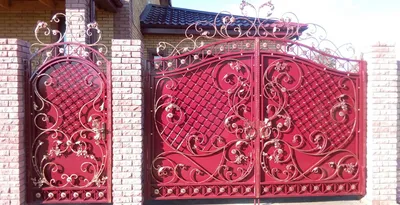 Кованые ворота, распашные, откатные из металла в Симферополе