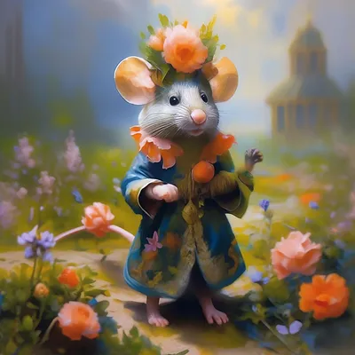 Красивая мышка — раскраска для детей. Распечатать бесплатно.