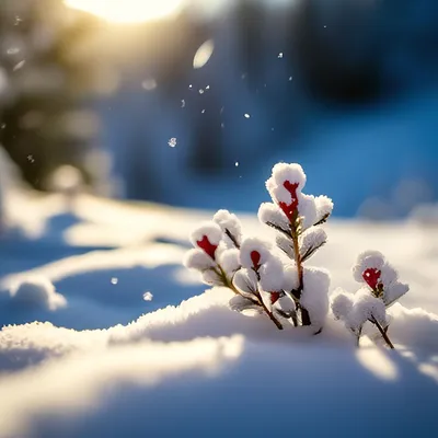 Красивая природа зима, снег, все …» — создано в Шедевруме