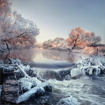 красивая природа зима фото