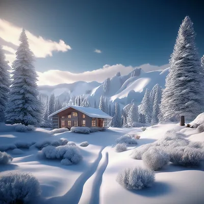 Красивая зима» — создано в Шедевруме