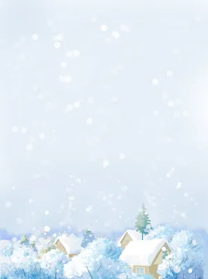 зима красивая иллюстрация снега сцены Фон Обои Изображение для бесплатной  загрузки - Pngtree