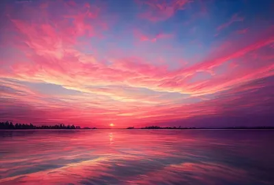Красивый закат на берегу моря | Премиум Фото