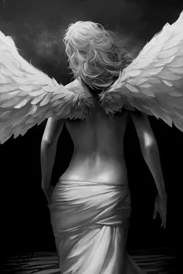 Красивая девушка с крыльями птицы …» — создано в Шедевруме