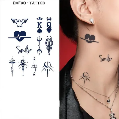 Наклейки Buke на санскрит с маленьким рисунком, искусственные татуировки  для женщин, красивые татуировки, праздничные временные татуировки |  AliExpress