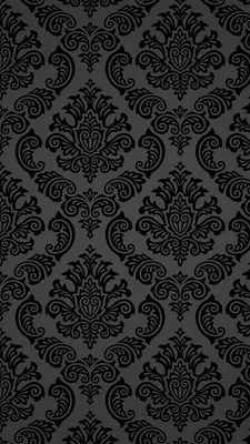 Абстракции - Ретро Узор - Cкачать обои, бесплатные обои, девушки обои, красивые  обои, обои на телефон, обои пр… | Damask wallpaper, Black textured  wallpaper, Damask