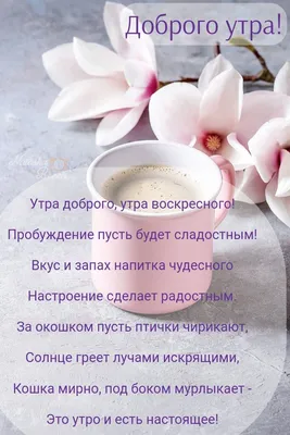 Красивые доброе утро воскресенье