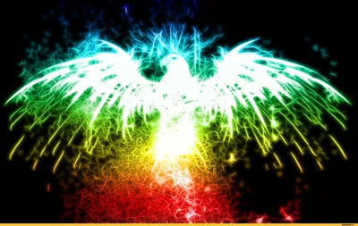 Наклейка Красивая птица феникс с крыльями символ NEW Наклейки за Копейки  99780324 купить за 195 ₽ в интернет-магазине Wildberries