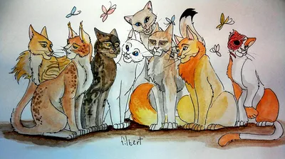 Кленовница / коты воители / warriors cats | Милые котики, Иллюстрации  кошек, Рисунки животных
