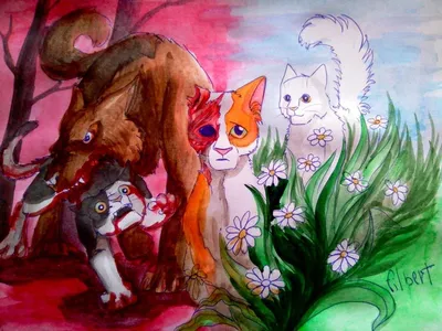 Красивые рисунки Коты-Воители для рисования (13 фото)