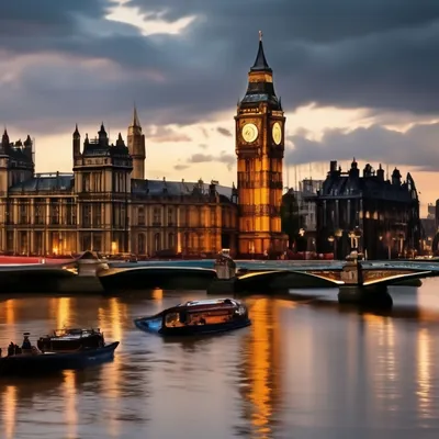 Красивый вид на город лондон» — создано в Шедевруме