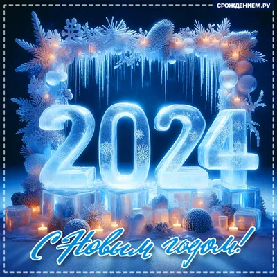 С Новым Годом 2024 Дракона: красивые открытки, по именам, мерцающие гифки