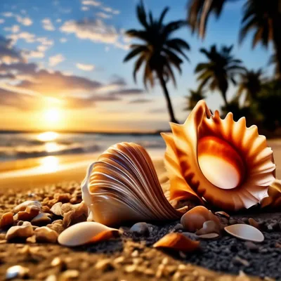 Море, солнце, пляж, красивые ракушки…» — создано в Шедевруме
