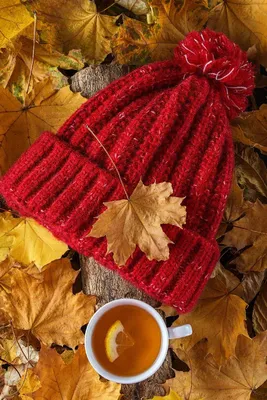 Чашка кофе осенью рисунок - 70 фото