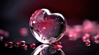 Красное сердце, внутри красная роза…» — создано в Шедевруме