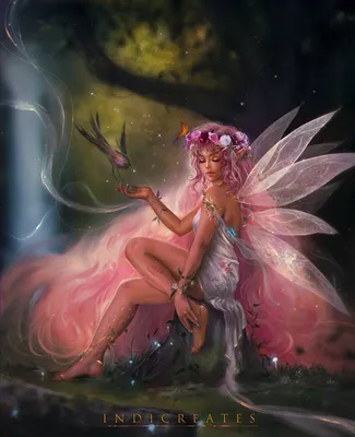 Красивая фея, красивая нереальная …» — создано в Шедевруме