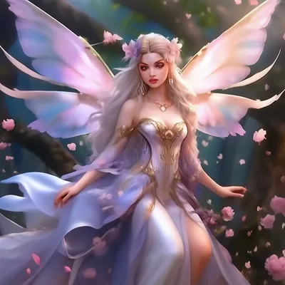 Flower Fairy. Цветочная фея. PNG. | Искусство с феями, Цветочная фея,  Иллюстрация феи