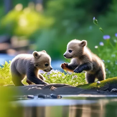 ВИДЕО | В Харьюмаа милые медвежата попали на территорию другого медведя и  учатся распознавать знаки - Delfi RUS