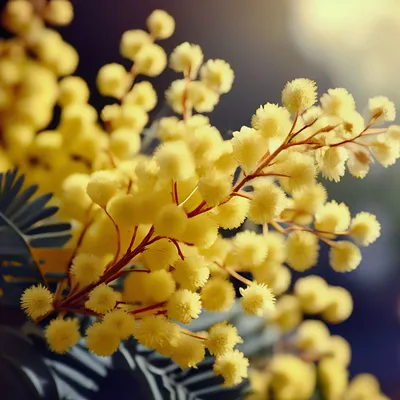 Волшебное утро: букет с желтыми тюльпанами, хлопком и мимозой по цене 5319  ₽ - купить в RoseMarkt с доставкой по Санкт-Петербургу
